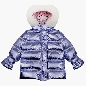 Velveteen Tilda Metallic Puffer Coat
